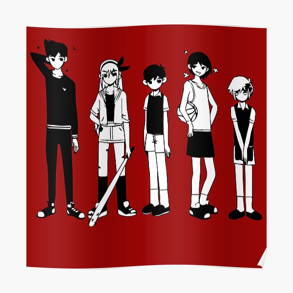omori balck and white 2 Poster RB1808 product Offical Omori Merch