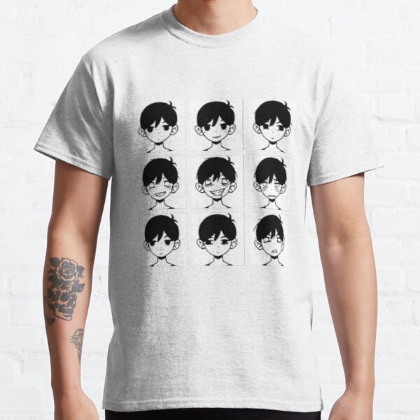Omori Stickers 6 in 1 Classic T-Shirt RB1808 product Offical Omori Merch