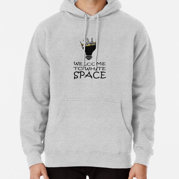 omori balck and white welcome to white space Pullover Hoodie RB1808 product Offical Omori Merch
