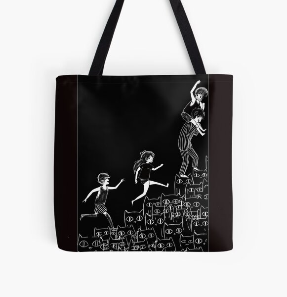 OMORI Stair cats All Over Print Tote Bag RB1808 product Offical Omori Merch