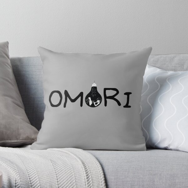 omori balck and white 3 Throw Pillow RB1808 product Offical Omori Merch