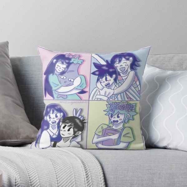 Omori Gang Throw Pillow RB1808 product Offical Omori Merch