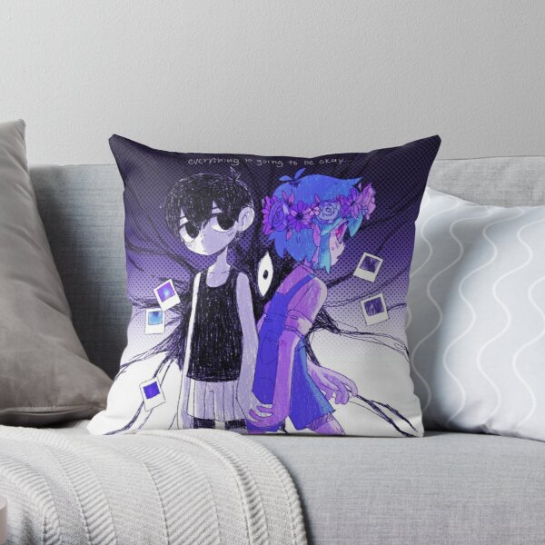 Love basil and omori Throw Pillow RB1808 product Offical Omori Merch