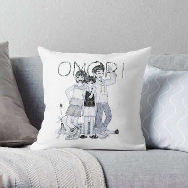 OMORI OMOCAT - Cute Art Anime Throw Pillow RB1808 product Offical Omori Merch