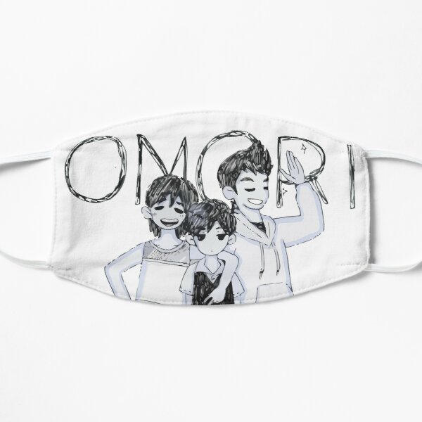 OMORI OMOCAT - Cute Art Anime Flat Mask RB1808 product Offical Omori Merch