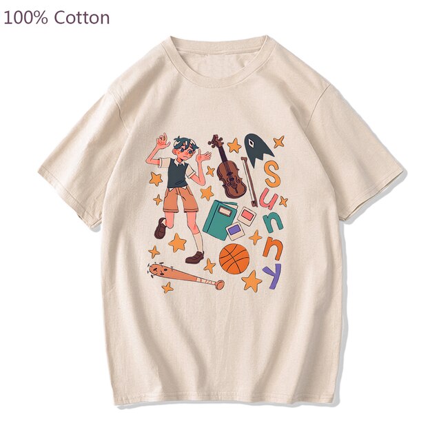 Game Omori Sunny T Shirt Harajuku Short Sleeve Tee Shirt 100 Cotton Casual Streetwear Tops Kawaii.jpg 640x640 2 - Omori Store