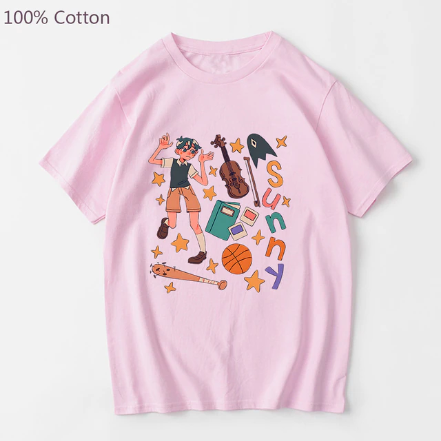 Game Omori Sunny T Shirt Harajuku Short Sleeve Tee Shirt 100 Cotton Casual Streetwear Tops Kawaii.jpg 640x640 3 - Omori Store