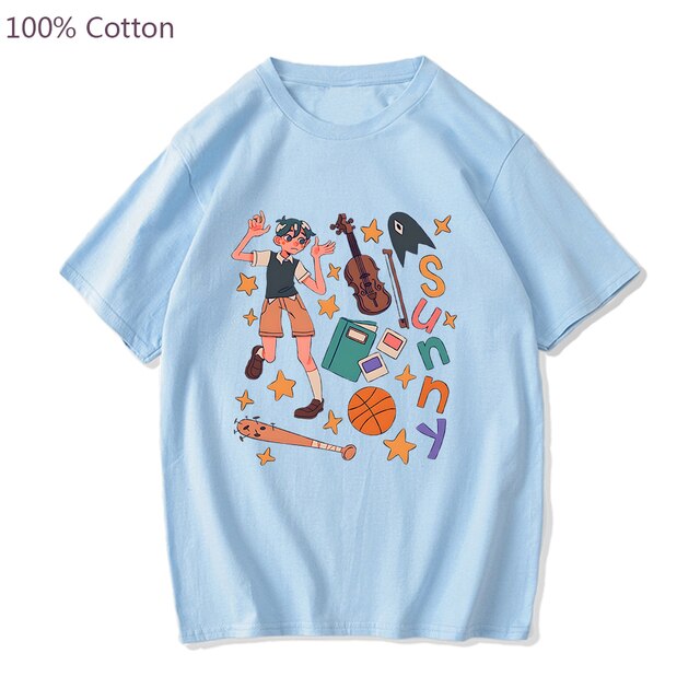 Game Omori Sunny T Shirt Harajuku Short Sleeve Tee Shirt 100 Cotton Casual Streetwear Tops Kawaii.jpg 640x640 4 - Omori Store