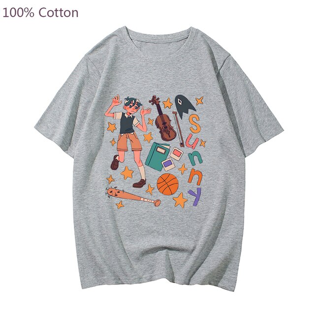 Game Omori Sunny T Shirt Harajuku Short Sleeve Tee Shirt 100 Cotton Casual Streetwear Tops Kawaii.jpg 640x640 6 - Omori Store
