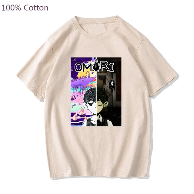 Game Omori T shirt Sunny and Cat Cartoon Graphic Tshirt Short Sleeve Harajuku Fashion Tee shirt.jpg 640x640 1 - Omori Store