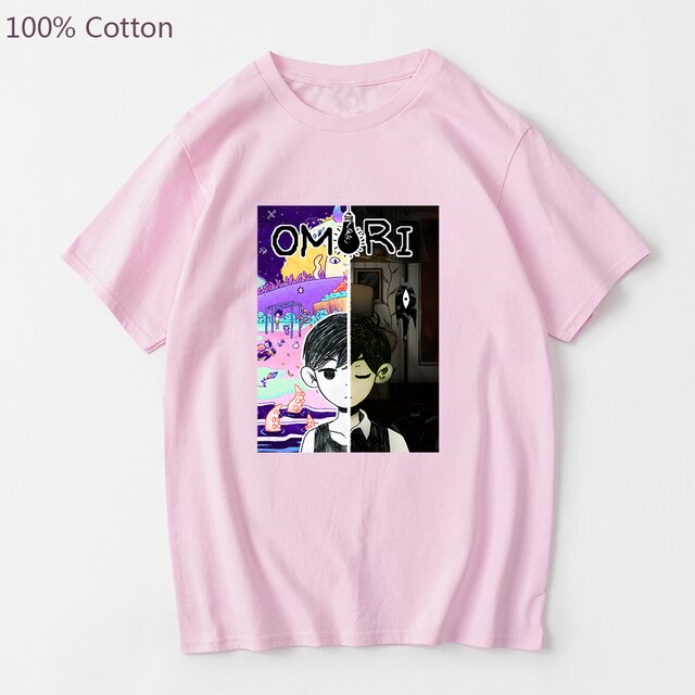 Game Omori T shirt Sunny and Cat Cartoon Graphic Tshirt Short Sleeve Harajuku Fashion Tee shirt.jpg 640x640 2 - Omori Store