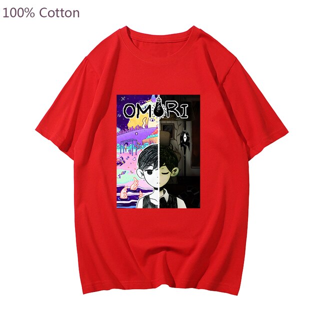 Game Omori T shirt Sunny and Cat Cartoon Graphic Tshirt Short Sleeve Harajuku Fashion Tee shirt.jpg 640x640 4 - Omori Store