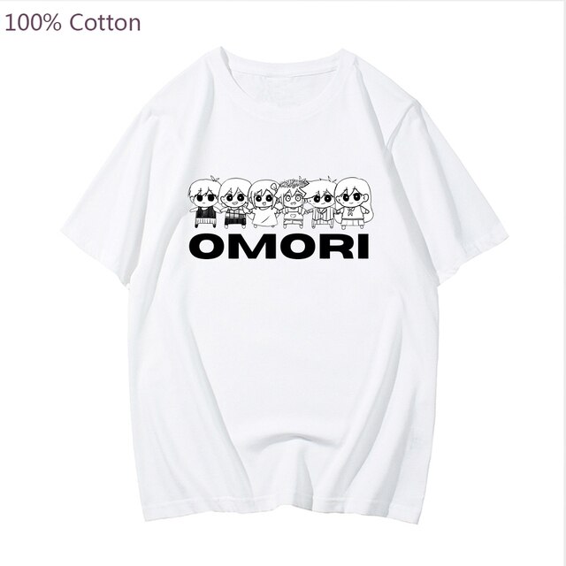 Omori Game Print T shirt Men Short Sleeve Unisex Tee shirt Fashion Harajuku Streetwear Fashion - Omori Store