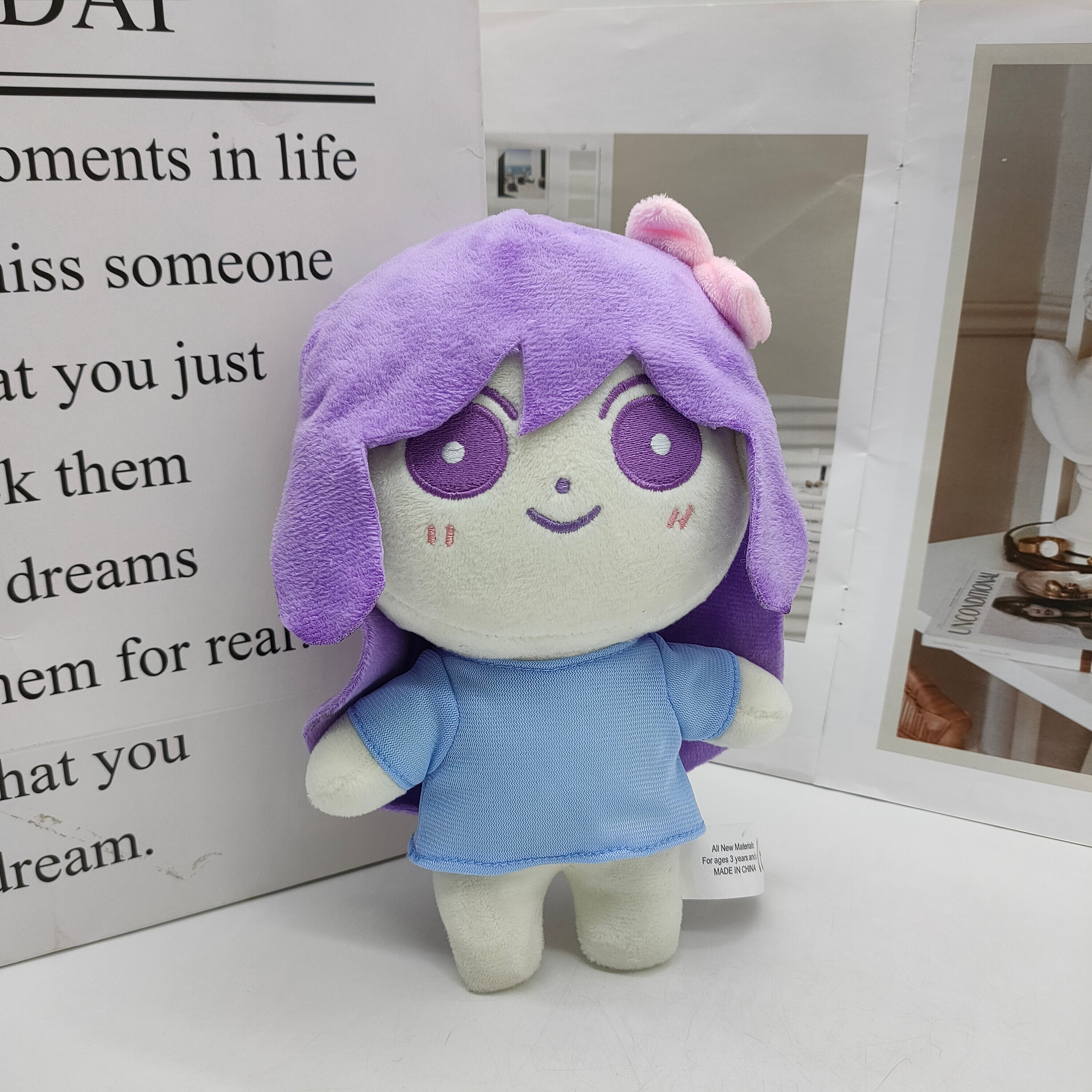 New Omori Plush Toys Cartoon Games Peripheral Dolls Purple Stuffed Plush Dolls Holiday Gift Collection Dolls 1 - Omori Store