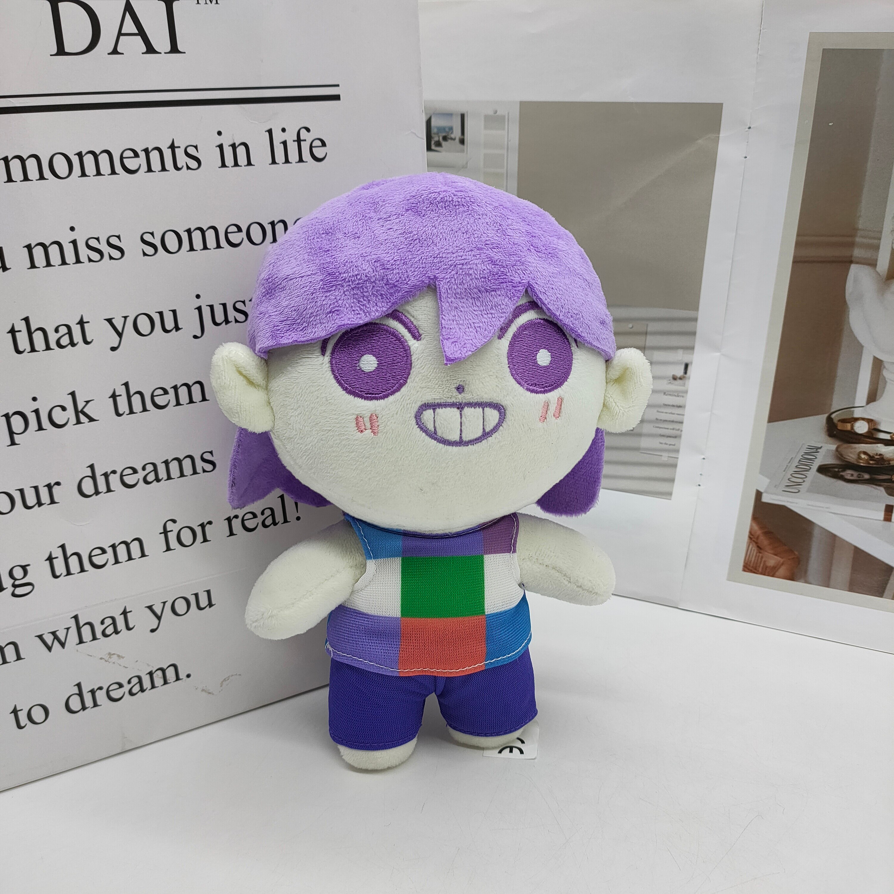 New Omori Plush Toys Cartoon Games Peripheral Dolls Purple Stuffed Plush Dolls Holiday Gift Collection Dolls 2 - Omori Store