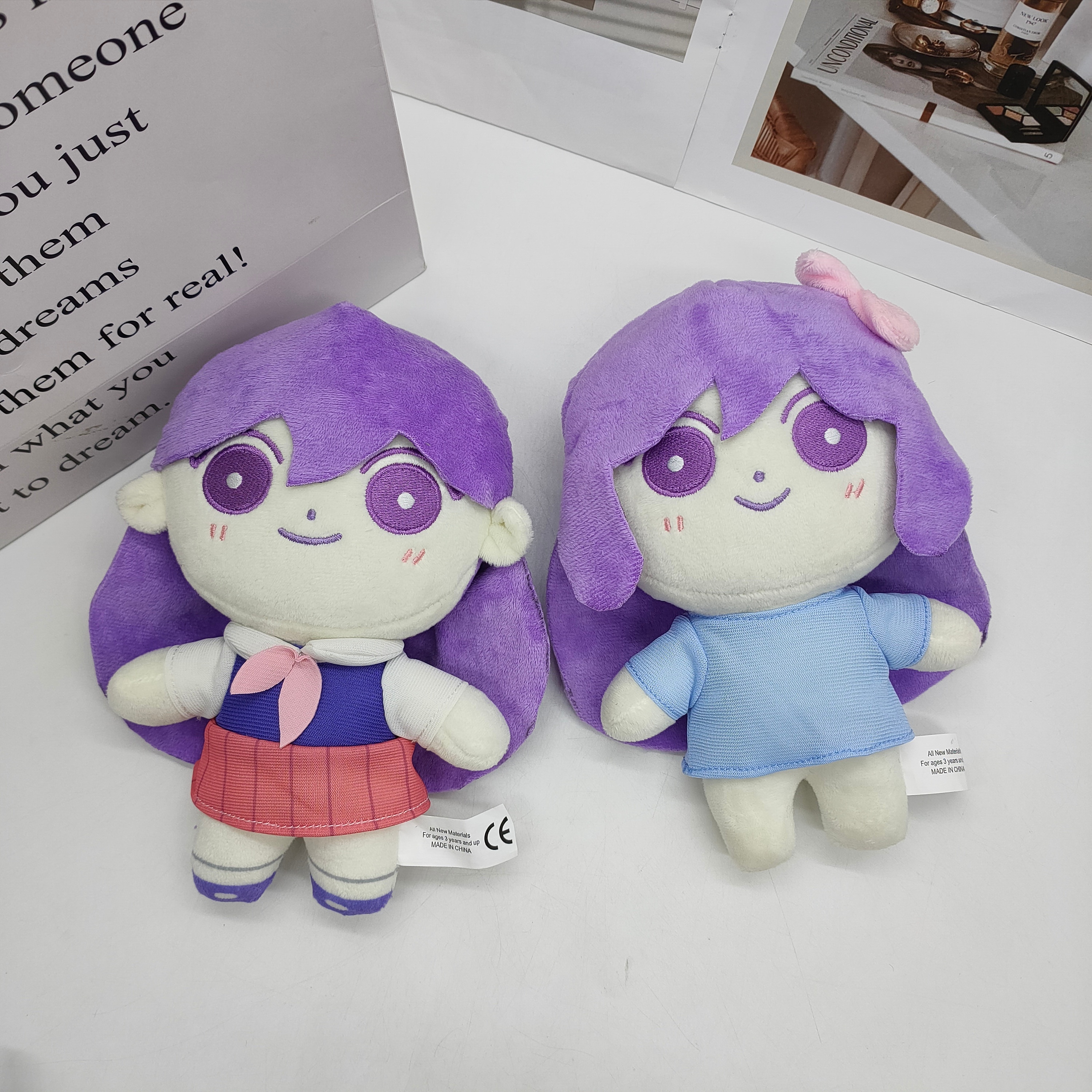 New Omori Plush Toys Cartoon Games Peripheral Dolls Purple Stuffed Plush Dolls Holiday Gift Collection Dolls 3 - Omori Store