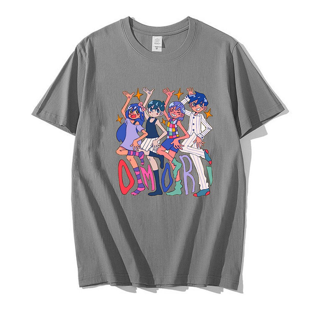 Omori T Shirt 100 Pure Cotton Omori Game Rpg Anime Omocat Teen Videogame Aubrey Young Hero 1 - Omori Store