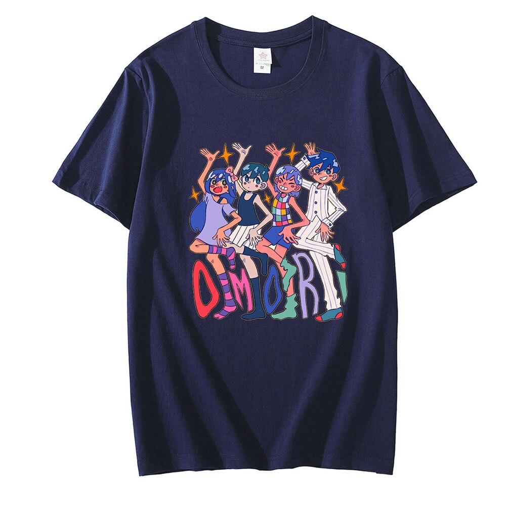 Omori T Shirt 100 Pure Cotton Omori Game Rpg Anime Omocat Teen Videogame Aubrey Young Hero 3 - Omori Store