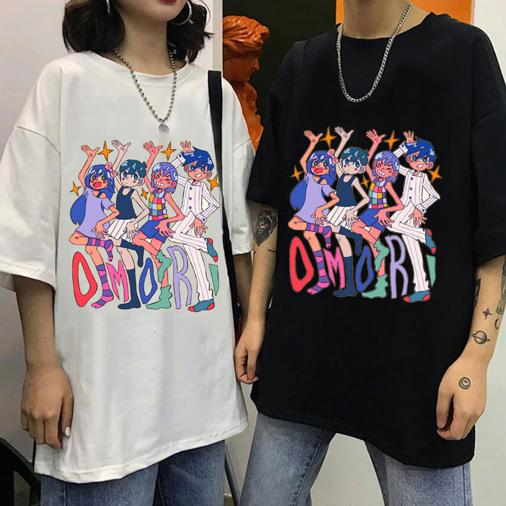 Omori T Shirt 100 Pure Cotton Omori Game Rpg Anime Omocat Teen Videogame Aubrey Young Hero - Omori Store